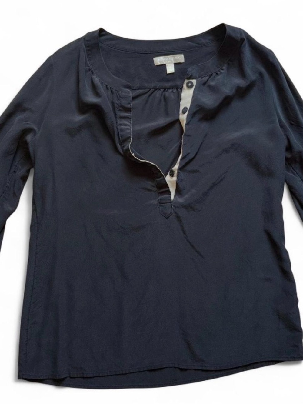 Black Banana Republic blouse with button detail